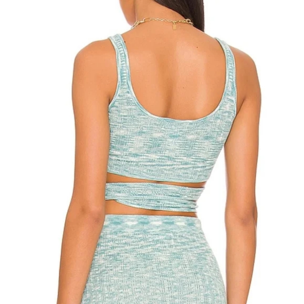 L*Space Zephyr Crop Bra Top Midi Slit Skirt - Picture 5 of 15